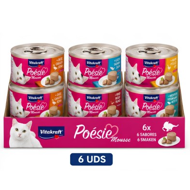 Vitakraft Poésie Mousse Pack 6 uds Mix Sabores Gatos | Sevilla