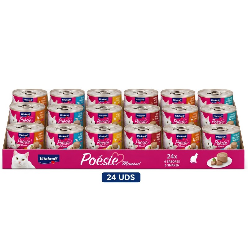 Vitakraft Poésie Mousse Pack 24 uds Mix Sabores Gatos | Sevilla