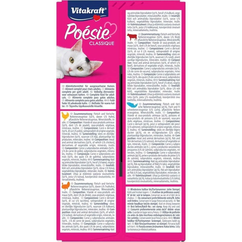 Vitakraft Poésie Classique Sauce Caja 40x85g Megapack | Sevilla