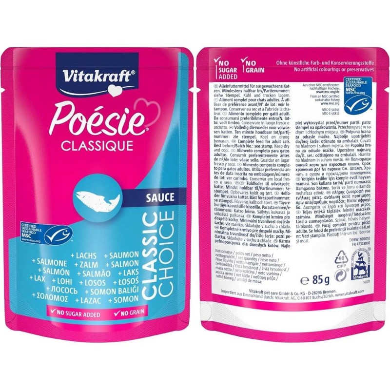 Vitakraft Poésie Classique Sauce Caja 40x85g Megapack | Sevilla