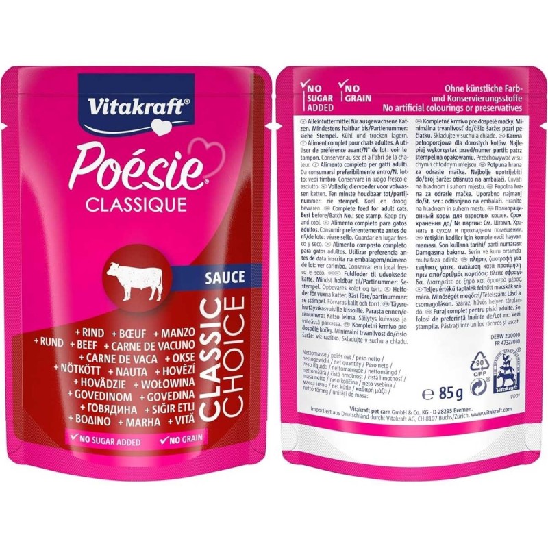 Vitakraft Poésie Classique Sauce Caja 40x85g Megapack | Sevilla