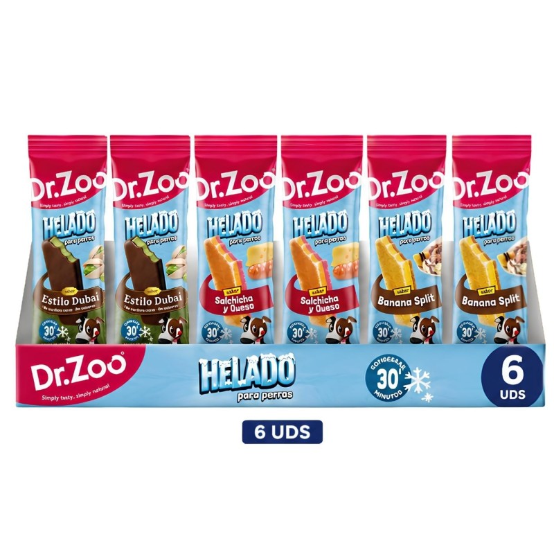 Packs Helado Perros Dr. Zoo 50g | 3, 6, 12, 24 Uds | Sabores | Sevilla