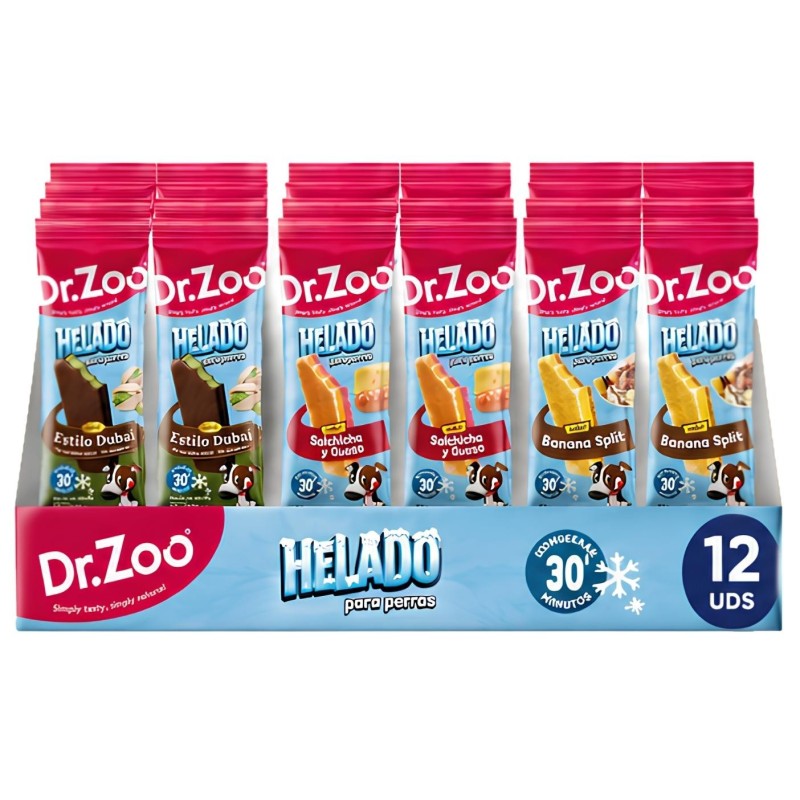 Packs Helado Perros Dr. Zoo 50g | 3, 6, 12, 24 Uds | Sabores | Sevilla