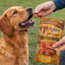 Antos Circles Gold 100 g | Snack de Pollo sin Cereales para Perros en Sevilla y España