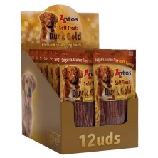 Antos Duck Gold Snacks de Pato para Perros | 100g y Packs de 1 a 24 uds
