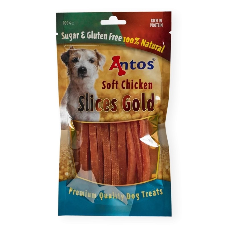 Snacks para Perros Antos Slices Gold 100g y 400g | Supienso