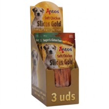 Antos Slices Gold Snacks en Tiras para Perros | 100g, 400g y Packs Ahorro