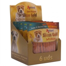 Antos Slices Gold Snacks en Tiras para Perros | 100g, 400g y Packs Ahorro