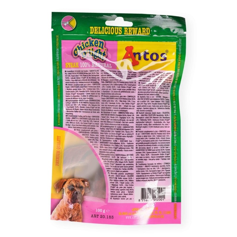 Snacks de Pollo Chicken D'light Steak 100g | Supienso
