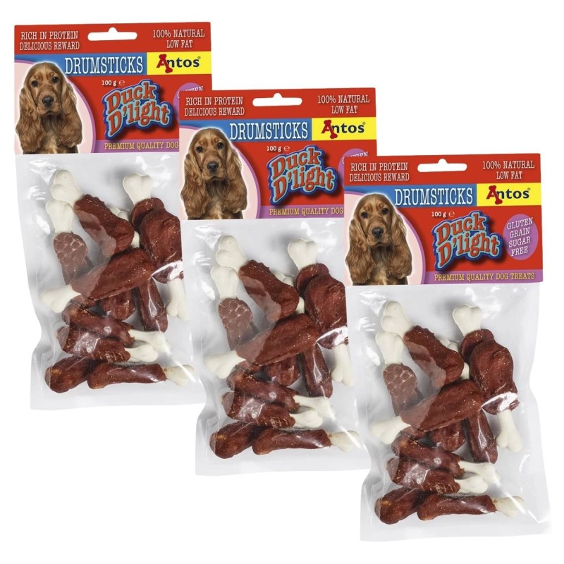 Duck D'light Drumsticks Snacks de Pato para Perros | 100g y 1kg