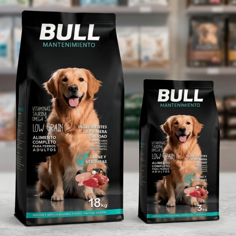 Pienso Bull Mantenimiento 18kg | Alimento para Perros Adultos