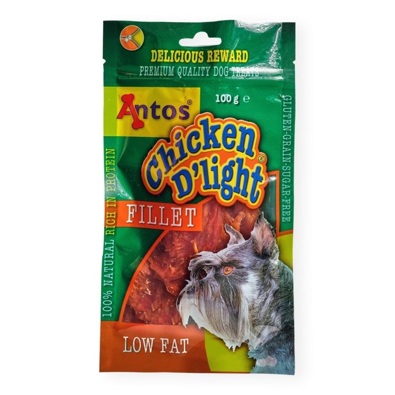 Chicken D'light Fillet Snacks de Pollo para Perros | 100g, 400g y Packs Ahorro
