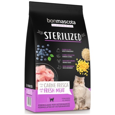 Pienso Bonmascota Gatos Esterilizados 3kg | Supienso