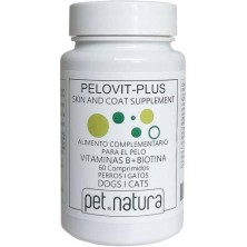 Pelovit Plus Biotina 60 Comprimidos para Perros y Gatos