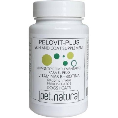Pelovit Plus Biotina 60 Comprimidos para Perros y Gatos