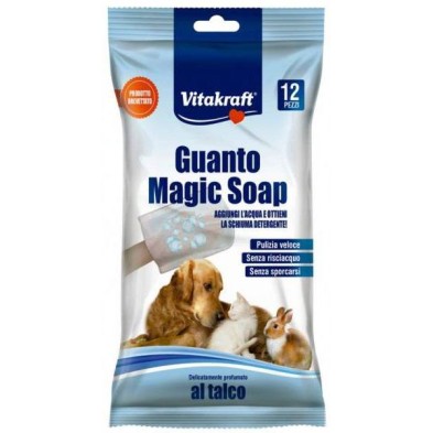 Guante Higiénico con Jabón Vitakraft: Limpieza en Seco para Perros y Gatos 🧼