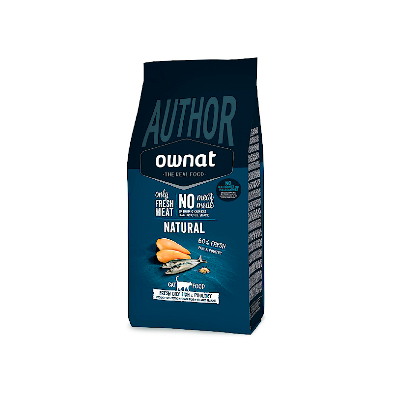 Ownat Cat Author Fresh Oily Fish & Poultry – Pienso Fresco para Gatos 1,5kg y 3kg | supienso.com