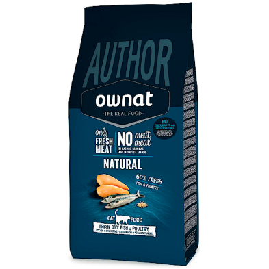 Ownat Cat Author Fresh Oily Fish & Poultry – Pienso Fresco para Gatos 1,5kg y 3kg | supienso.com