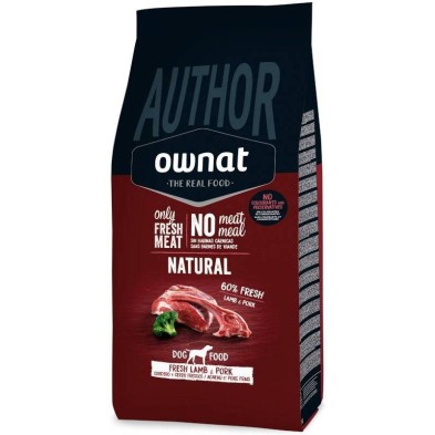Ownat Author GF Cordero y Cerdo Fresco – Pienso Sin Cereales para Perros 3kg y 10kg | supienso.com