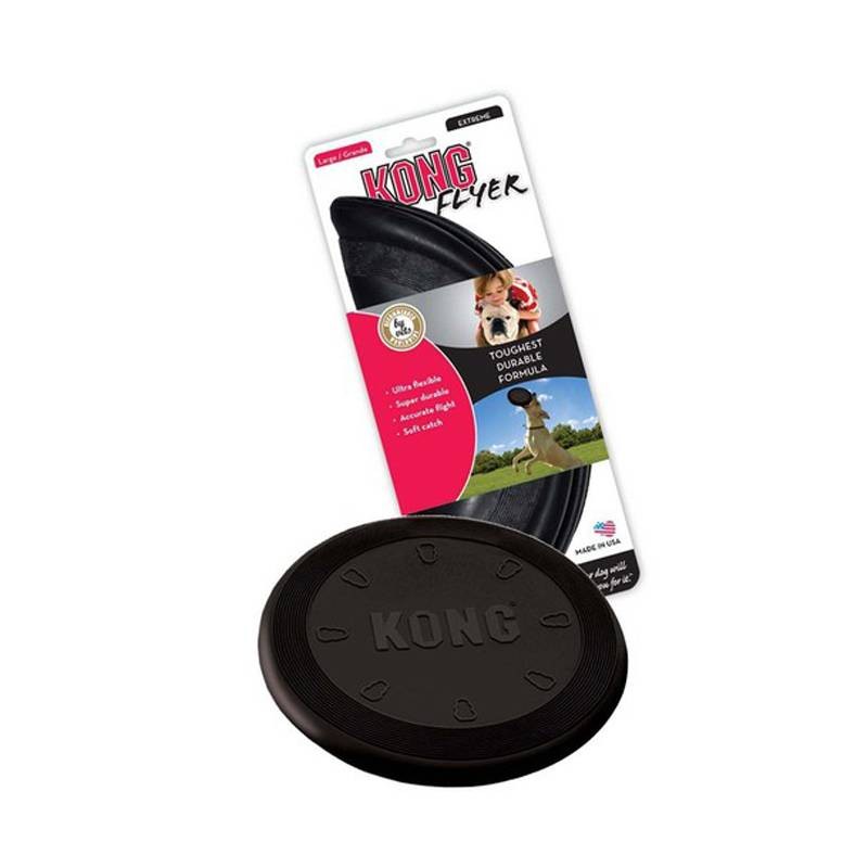 KONG Extreme Flyer: Frisbee Indestructible para Perros Mordedores