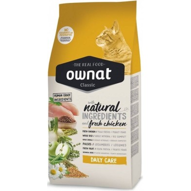 Ownat Classic Daily Care Gatos 1.5kg, 4kg y 15kg | Pienso Mantenimiento