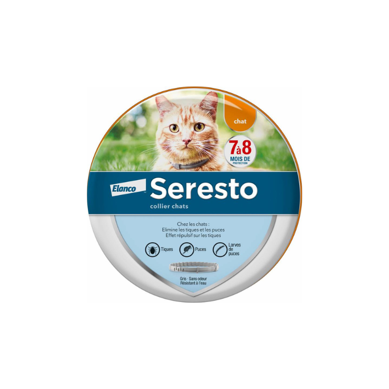 Collar Seresto Bayer para gatos anti pulgas y garrapatas