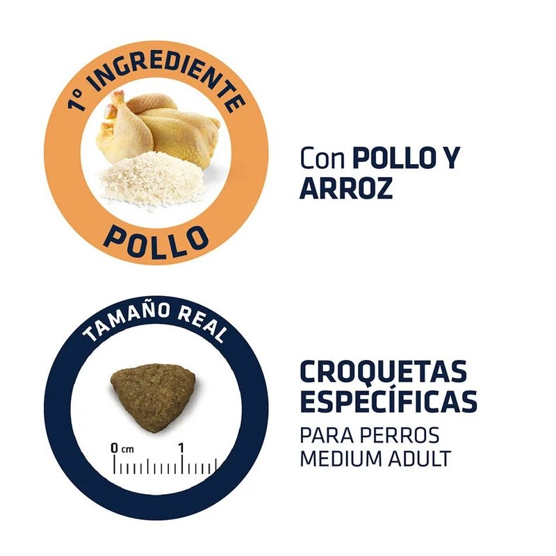Advance Medium Adult Pollo y Arroz | Pienso Perros Medianos