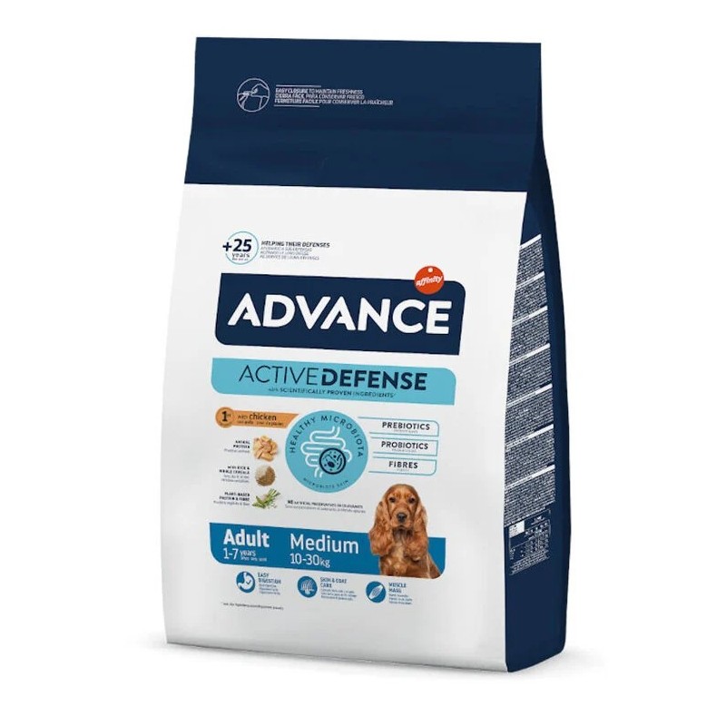 Advance Medium Adult Pollo y Arroz | Pienso Perros Medianos