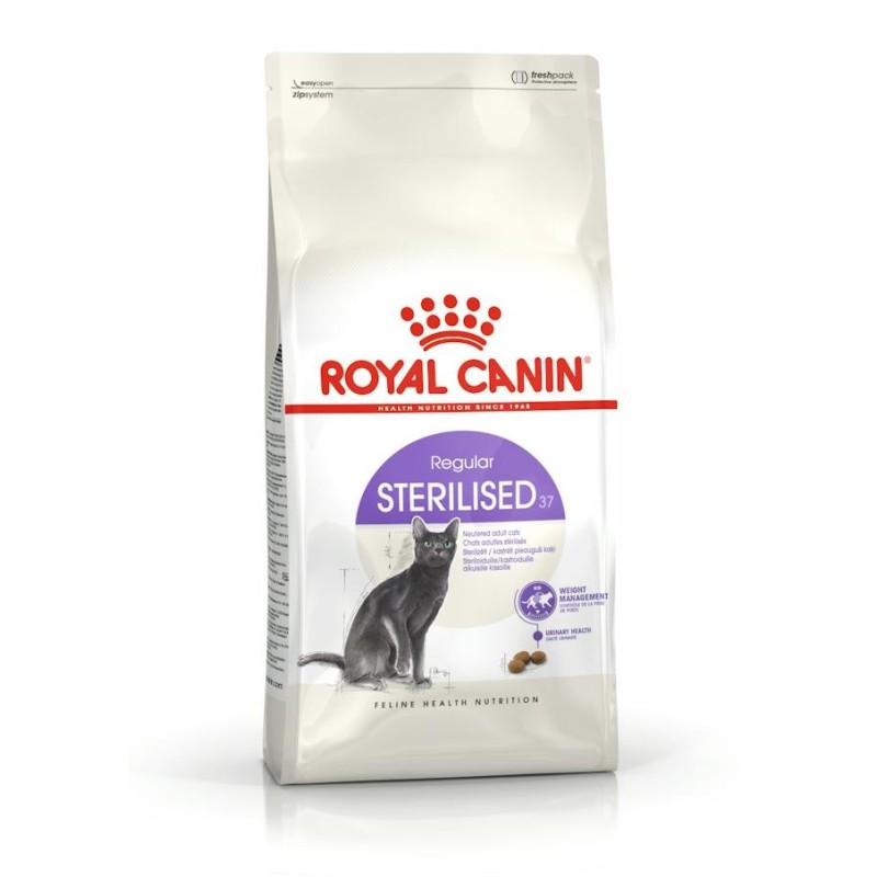 Royal Canin Sterilised 37 – Pienso para Gatos Esterilizados que Controlan su Peso