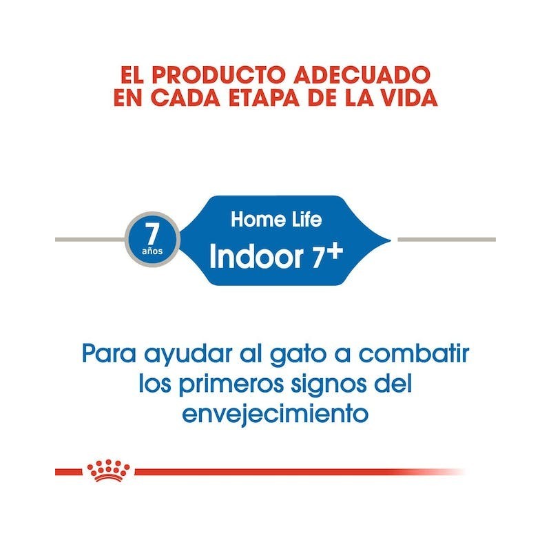 Royal Canin Indoor 7+ – Pienso para Gatos de Interior Mayores de 7 Años