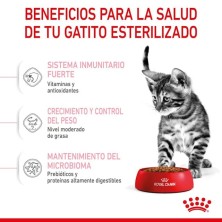 Royal Canin Kitten Sterilised – Pienso Especial para Gatitos Esterilizados de 4 a 12 Meses
