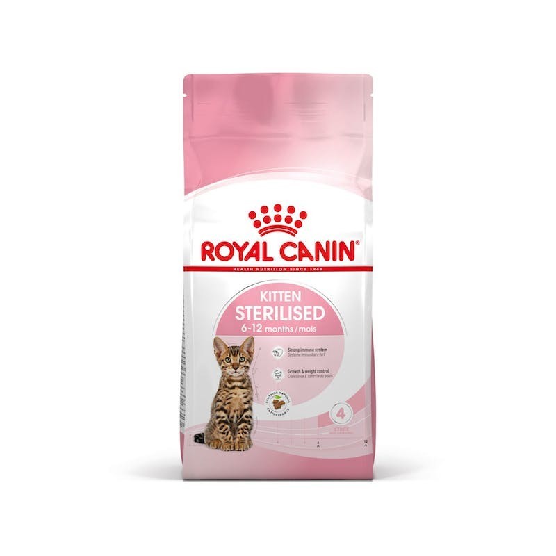 Royal Canin Kitten Sterilised – Pienso Especial para Gatitos Esterilizados de 4 a 12 Meses