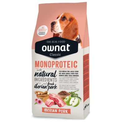 Ownat Classic Monoproteico Cerdo Ibérico – Pienso Completo para Perros 4kg y 12kg | supienso.com
