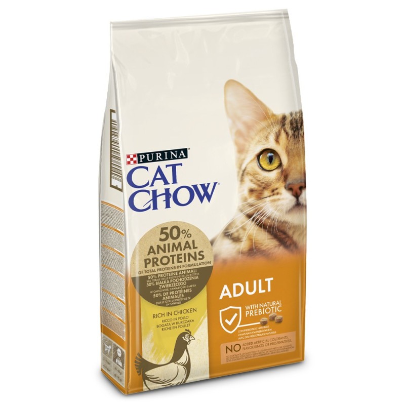 Cat Chow Adult rico en pollo y pavo