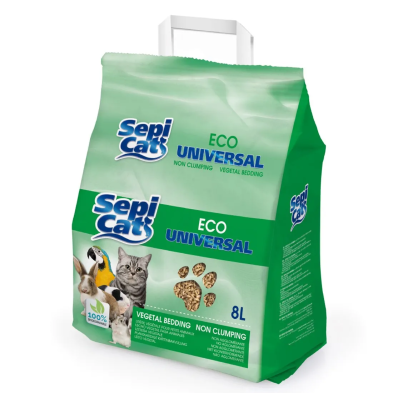 Sepicat Eco Universal Pellets 8L | Arena Vegetal para Gatos y Roedores