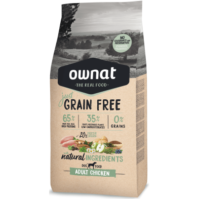 Ownat Grain Free Just Adult Chicken 3kg y 14kg | Pienso Perros