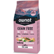Ownat Grain Free Prime Mini Lamb 1kg y 3kg | Pienso Perros Mini