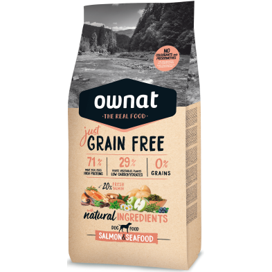 Ownat Grain Free Just Adult Salmon & Seafood | Pienso Perros Sin Cereales