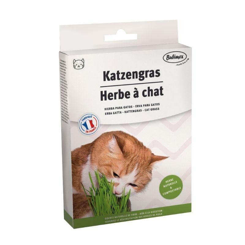 Hierba para Gato Bubimex 100g: Digestión y Eliminación de Bolas de Pelo