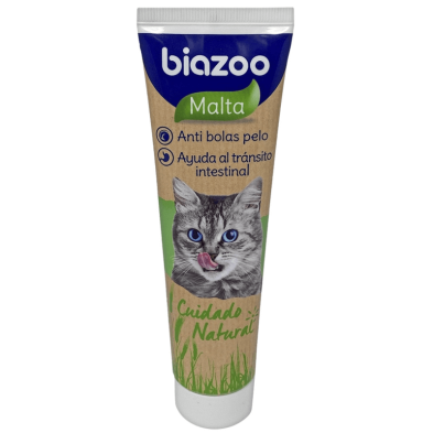 Malta para Gatos Biozoo 100 gr – Elimina Bolas de Pelo y Cuida su Digestión