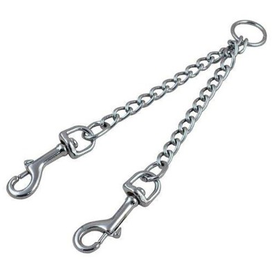 Acoplador 2 Vías Metal para Perros: Pasea a Dos Sin Enredos