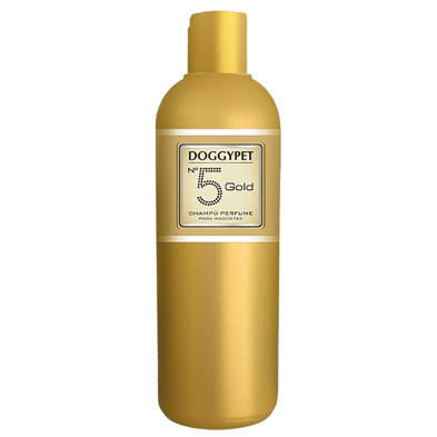 Champú Doggy Pet Nº5 Gold 500ml: Brillo Premium y Aroma Distinguido