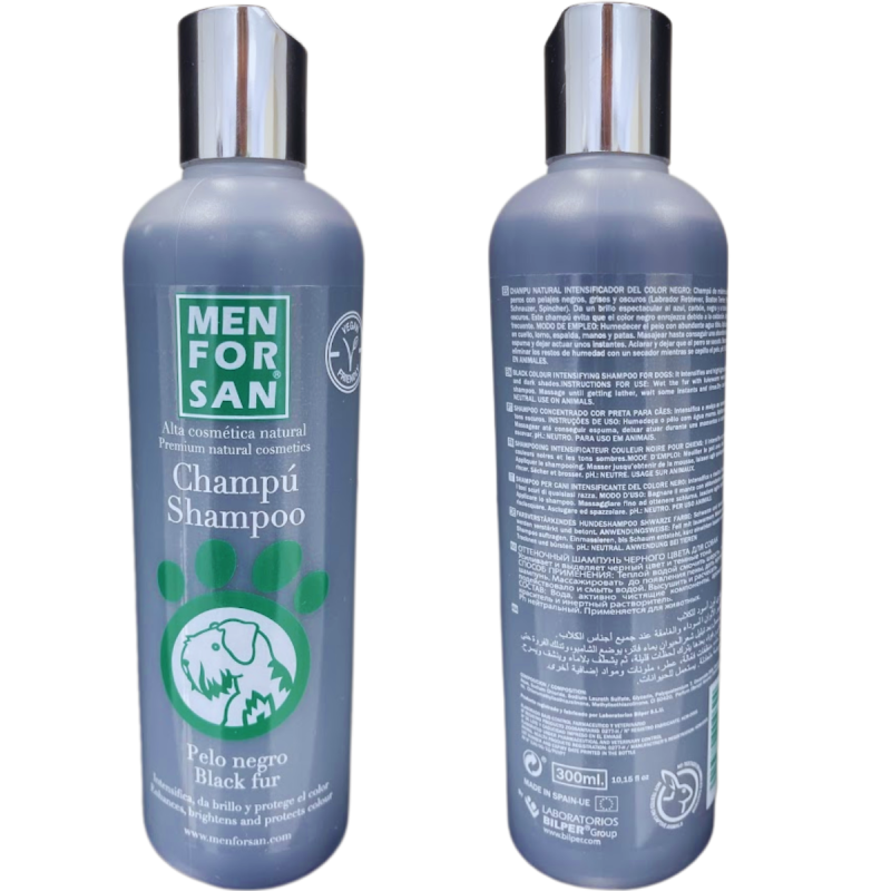 Menforsan Champú Intensificador Negro 300ml: Profundidad y Brillo