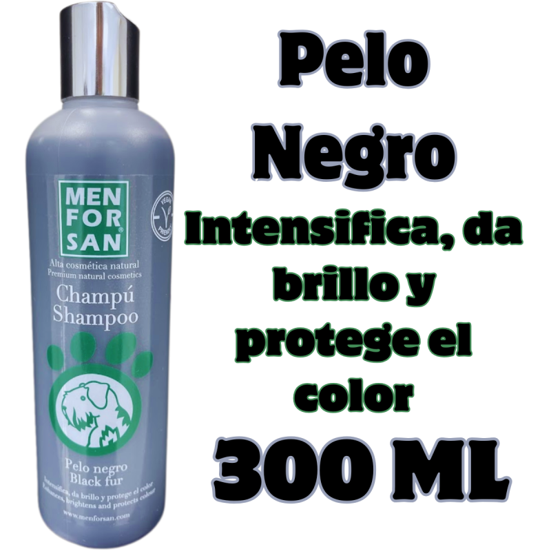 Menforsan Champú Intensificador Negro 300ml: Profundidad y Brillo
