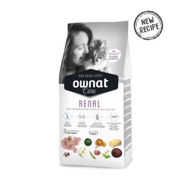 Ownat Care Renal Gatos – Pienso Especial para Gatos con Problemas Renales 1,5kg y 3kg | supienso.com