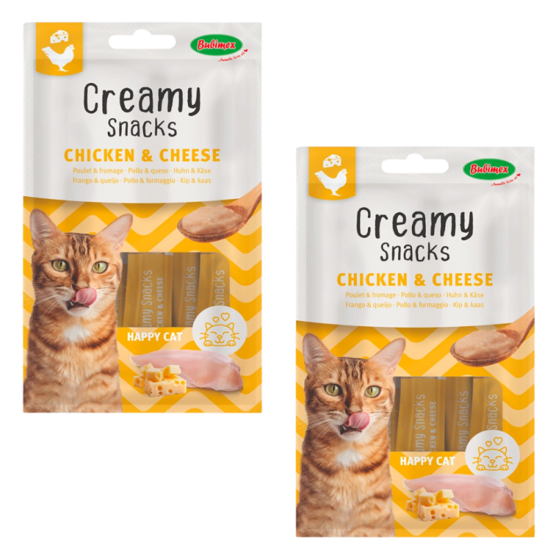 Bubimex Creamy Gatos - Pollo y Queso, Delicioso y Saludable