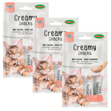 Bubimex Snack Cremoso Gatos Salmón 4x60g - Sabor Irresistible para Gatos