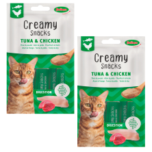 Bubimex Snack Cremoso Salmón y Calostro 4x60g - Refuerzo Inmunológico para Gatos