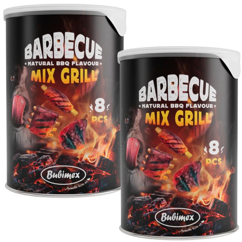 Bubimex Golosina a la Parrilla MIX 12 Uds | Snack Natural y Sabroso para Perros