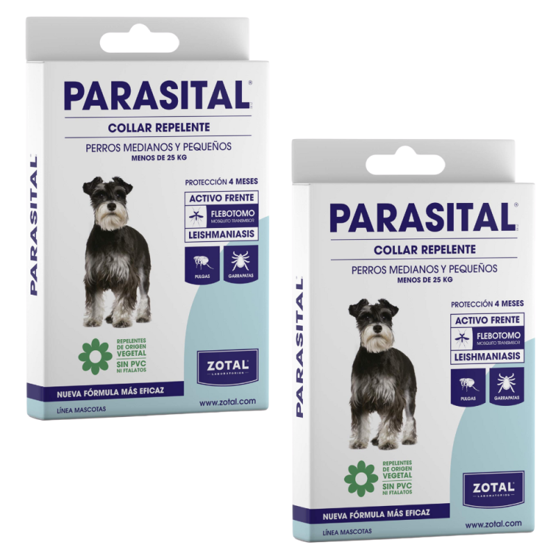 Zotal Parasital Collar Antiparasitario Mediano | Eficacia Duradera contra Parásitos